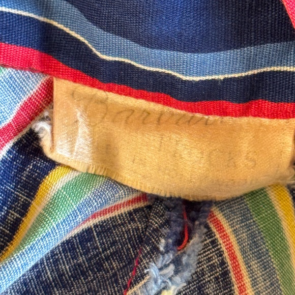 1930S/40S VIBRANT STRIPED MAXI DRESS | Size Small (18” P2P) MADE IN HOLLIWOOD - Picture 5 of 16